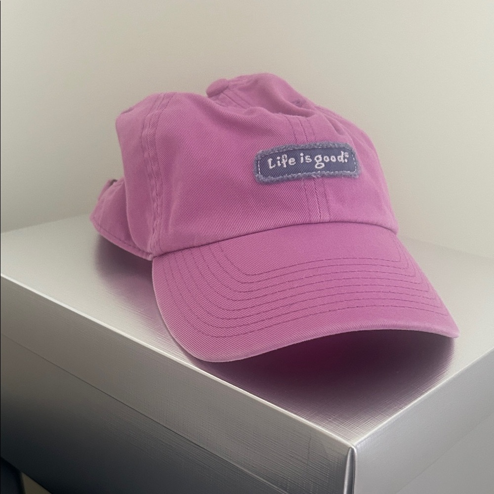 Life Is Good Magenta Cap